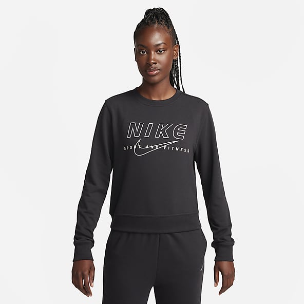 Black Nike One Performance Sweatshirts. Nike